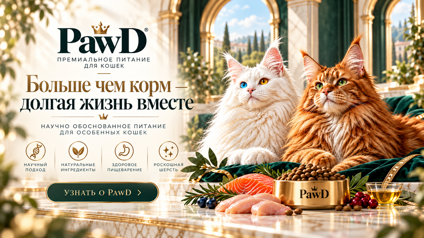 PawD — премиальное питание для кошек