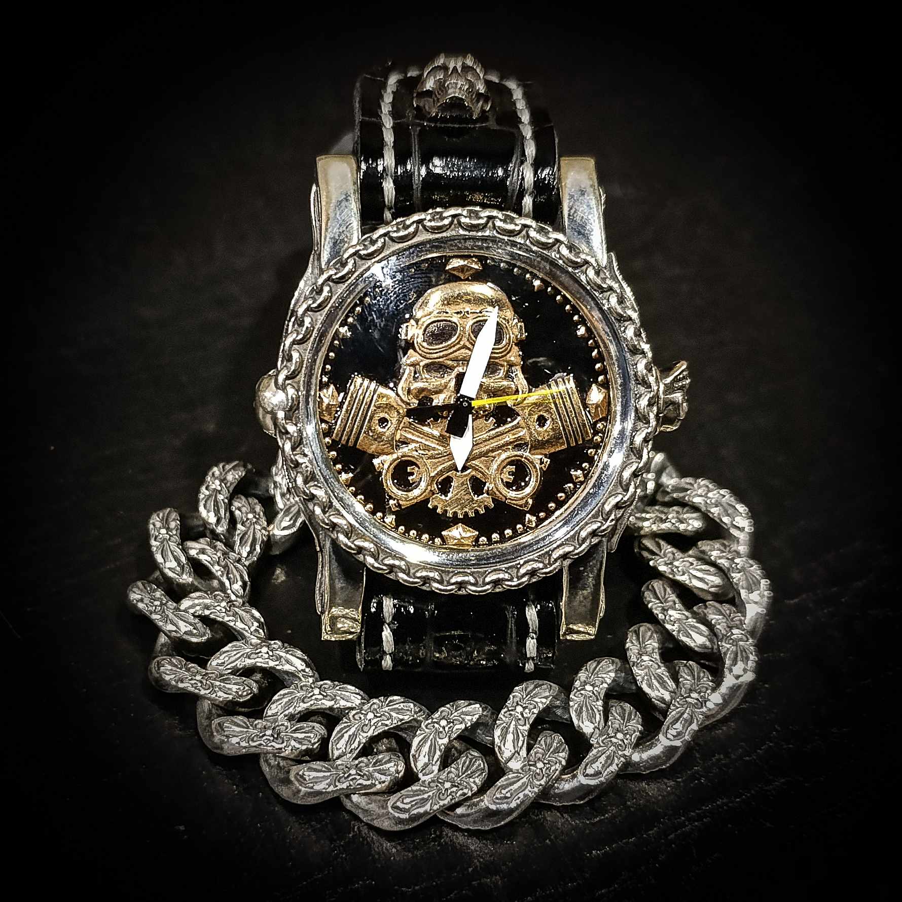 мужской серебряный браслет, массивный браслет, браслет. 