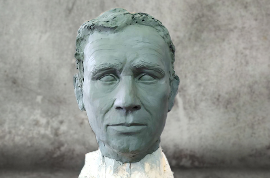 Художественная лепка головы манекена