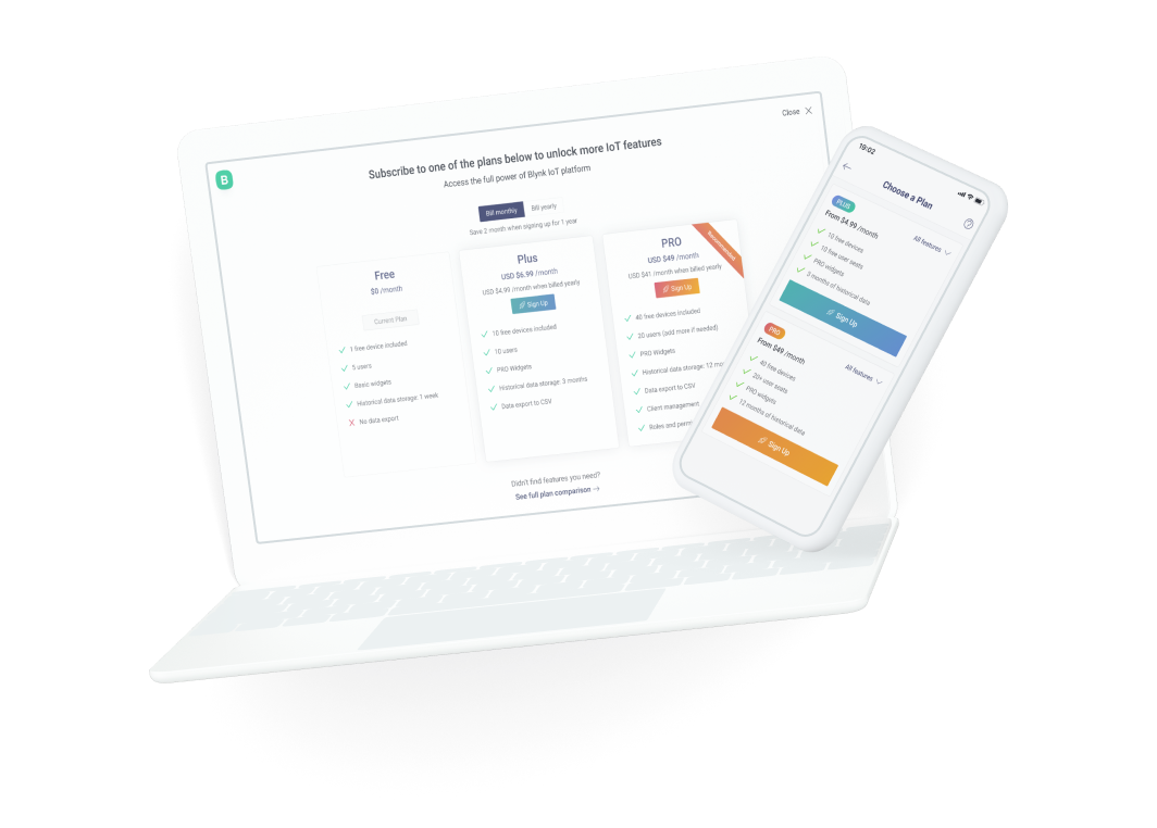 Introducing Blynk S New Pricing Plans Blynk Iot Blog