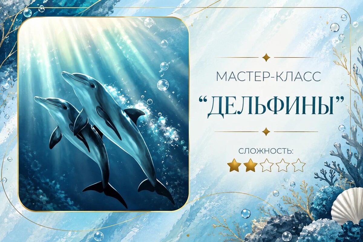 Мастер-класс «Дельфины»