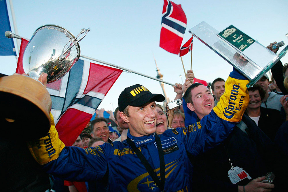 Победитель ралли Новая Зеландия 2004 Петтер Сольберг (Subaru)