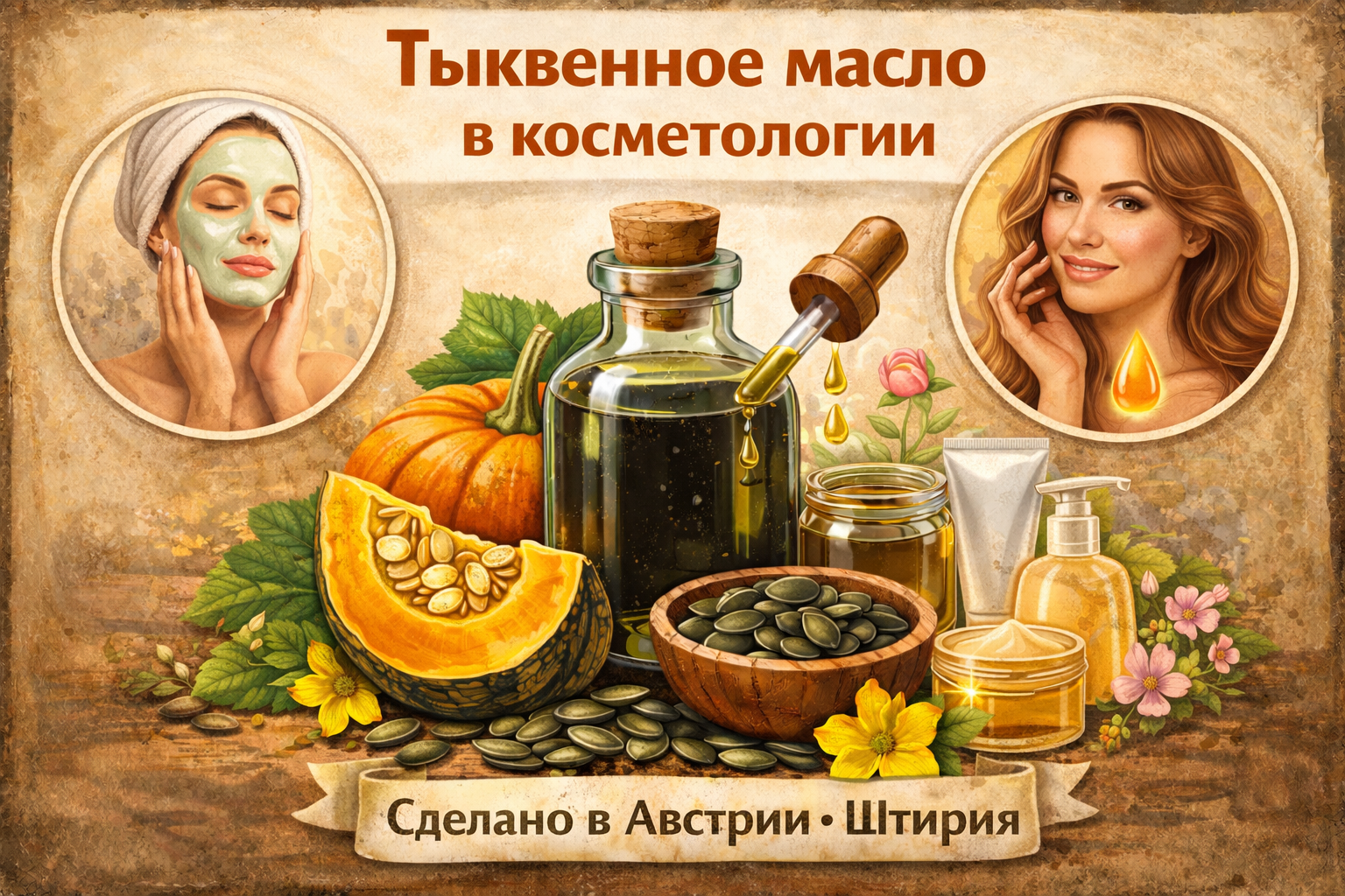 Тыквенное масло в косметологии