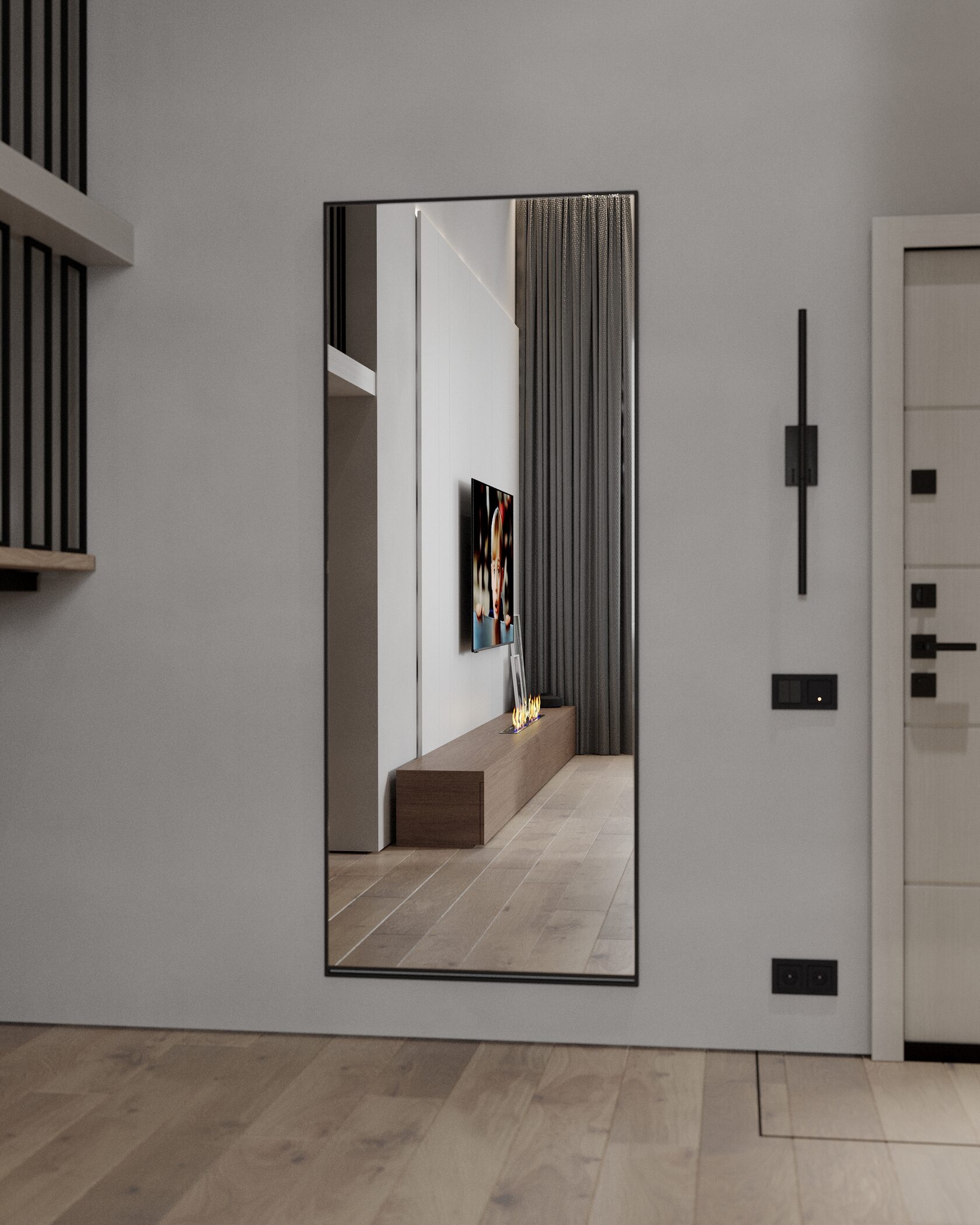 зеркало при входе