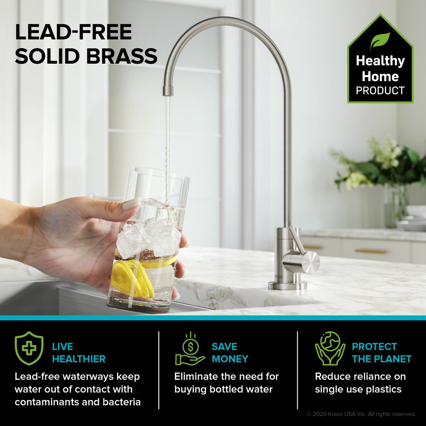 Кухонний змішувач Kraus FF-100SFS - изображение 7