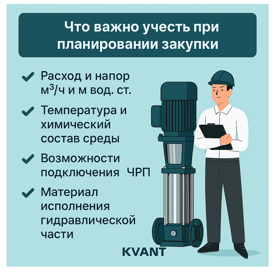 параметры для анализа насоса