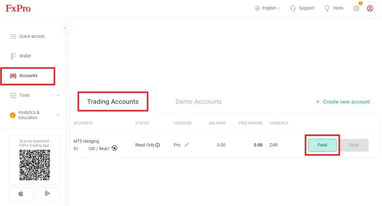 FxPro Minimum Deposit in 2026 – $100 Minimum | ZAR & USD Explained