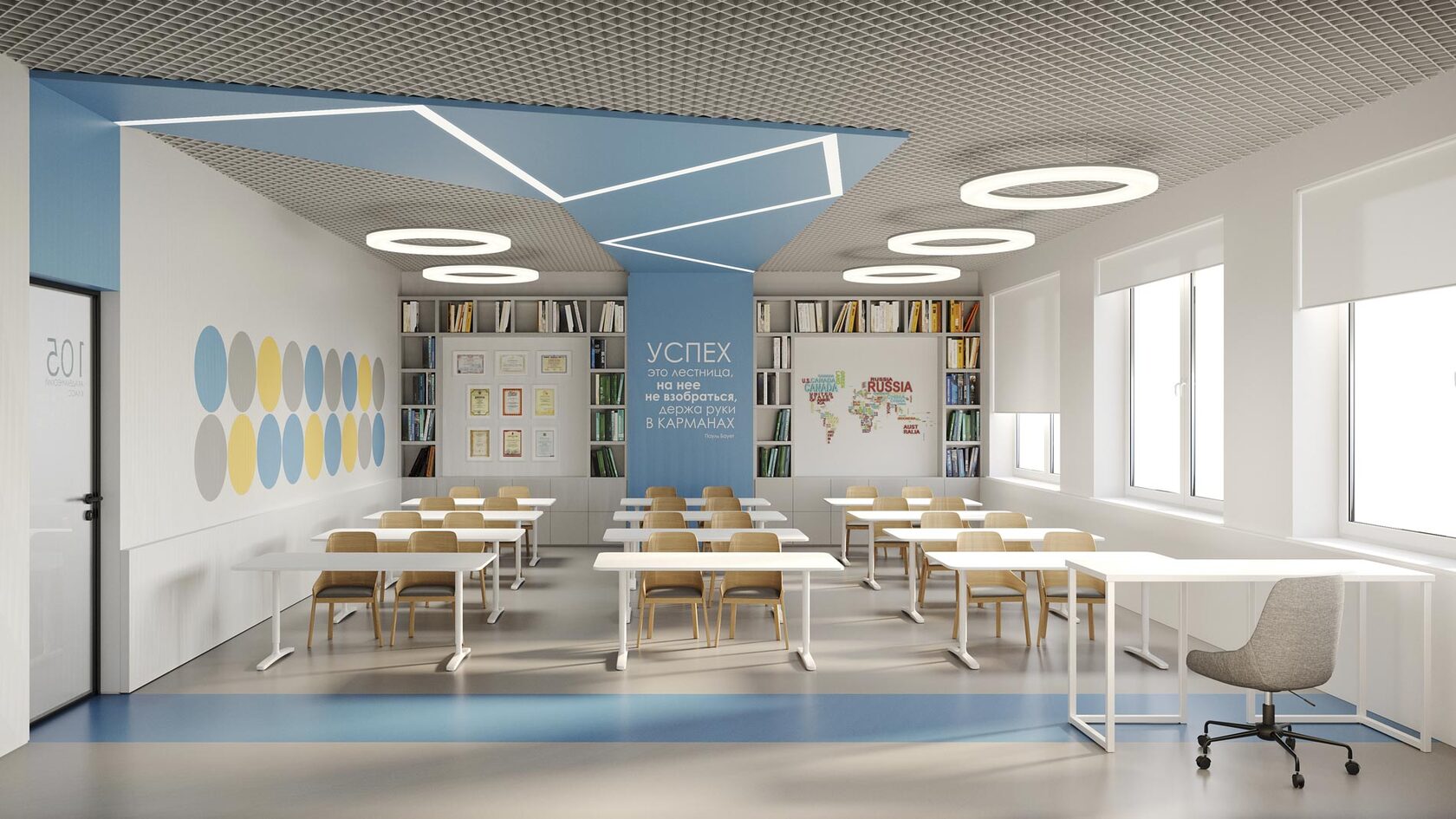 High School Interior Design with Flexible Learning Spaces | Piglova ...