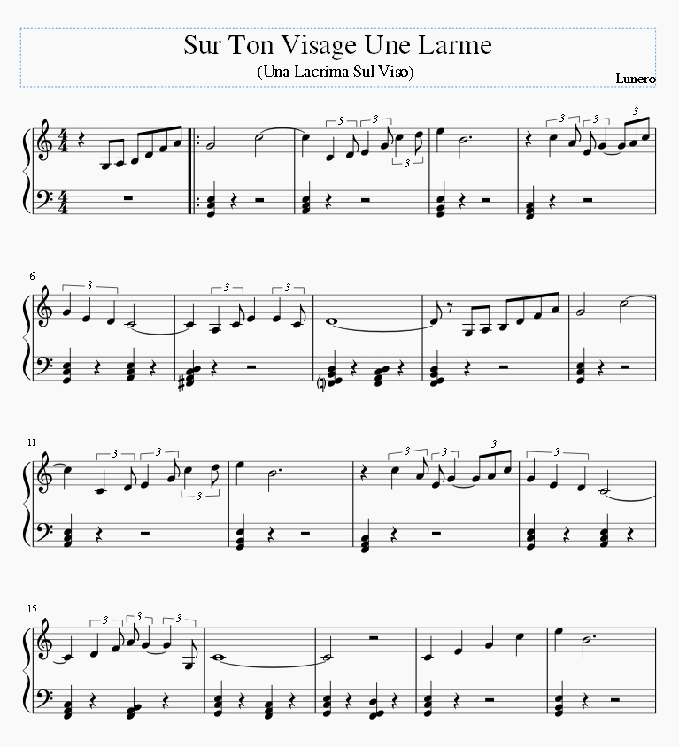 Sur Ton Visage Une Larme