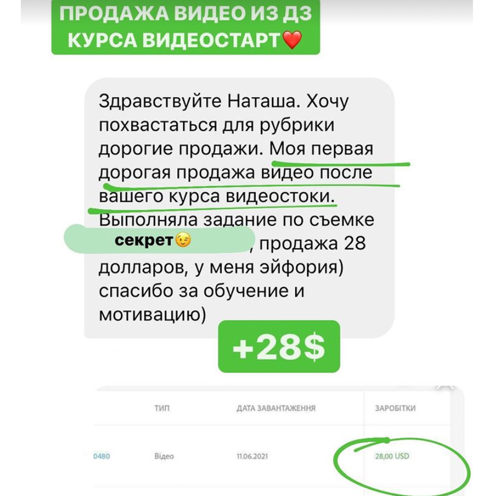 Отзыв участника курса «Видеостарт»
