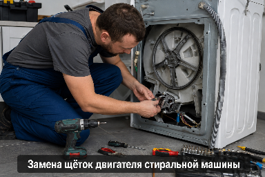 Замена щёток двигателя стиральной машины
