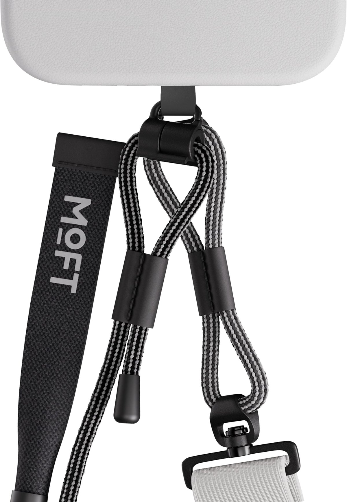 Ремешок MOFT Everywhere Lanyard в собранном виде на телефоне