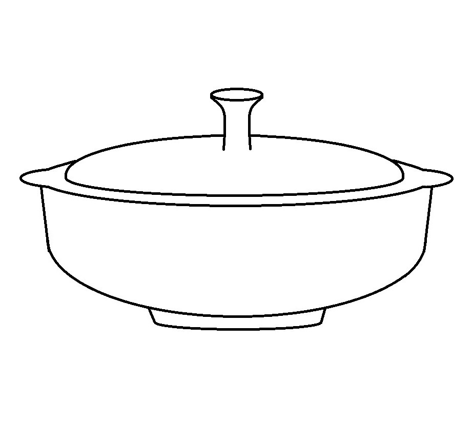 Кастрюля схематический рисунок