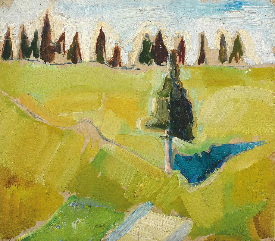 Пейзаж с деревом. 1923–1926