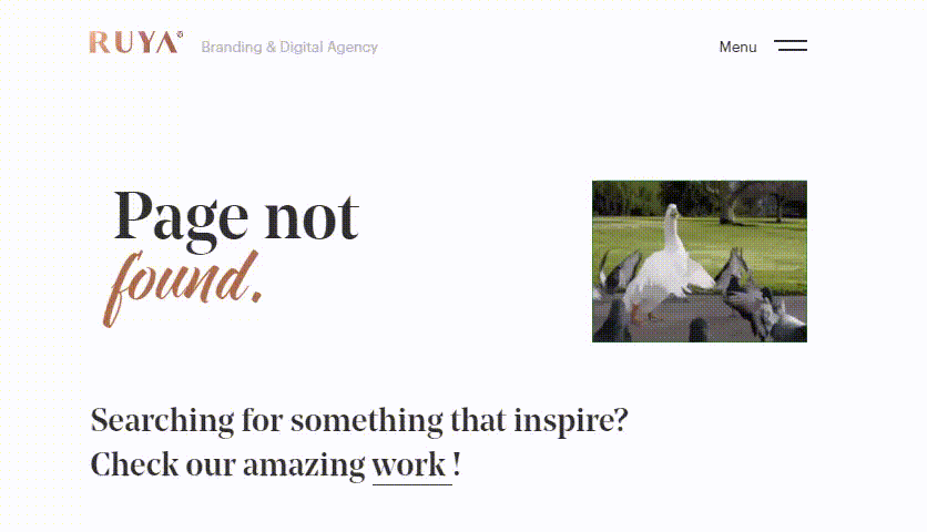 404 ошибка сайта RUYA