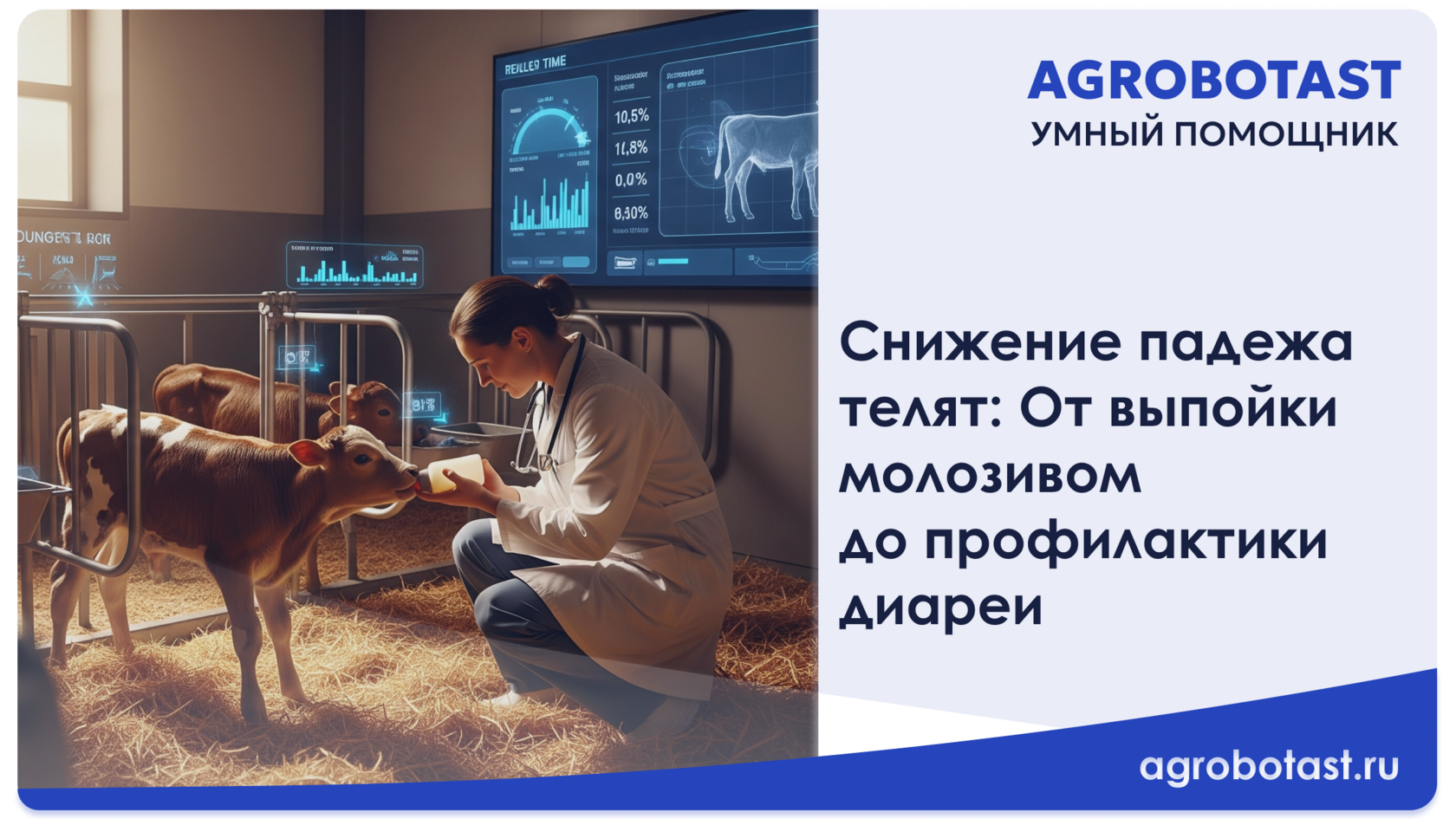 Снижение падежа телят: От выпойки молозивом до профилактики диареи