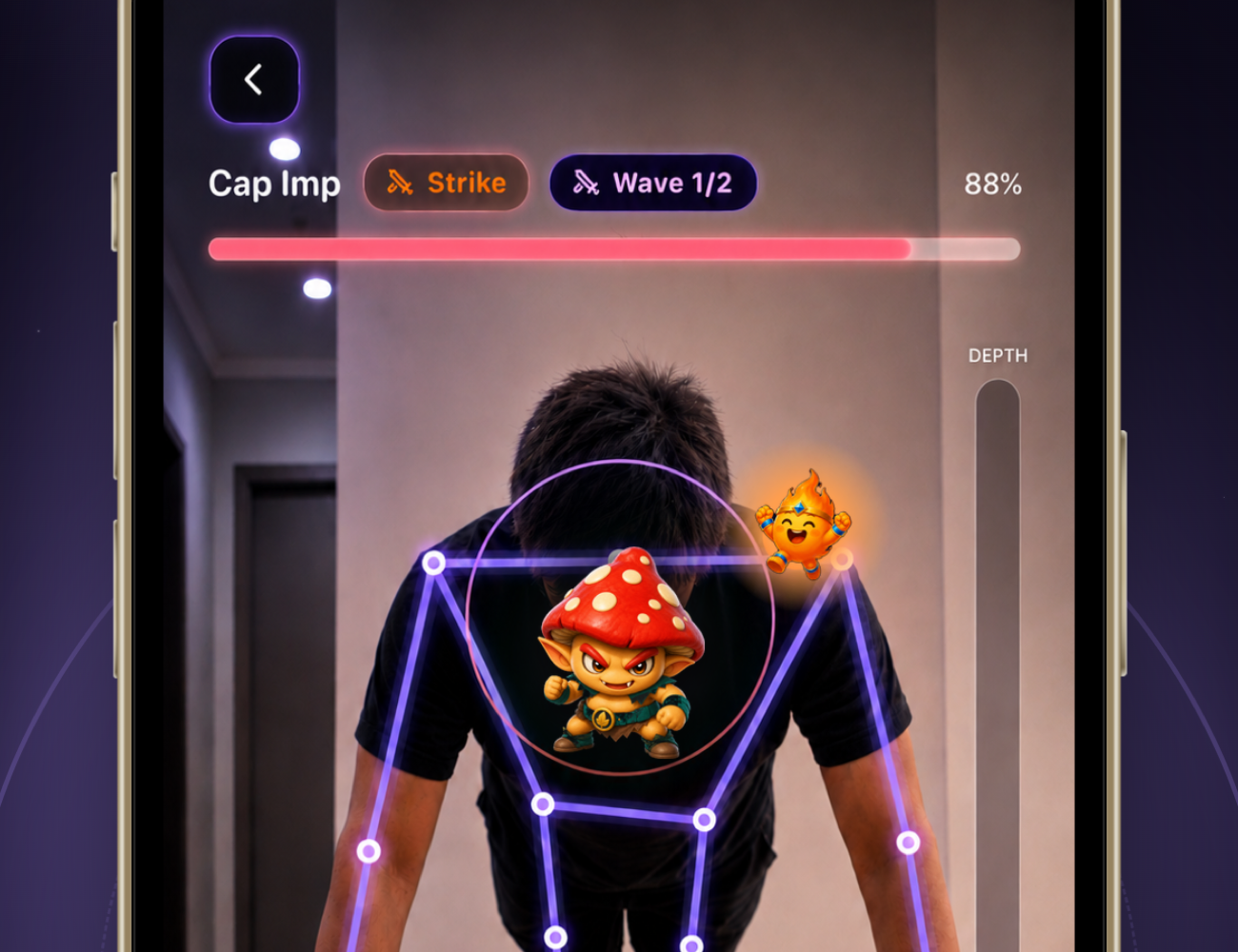 Pushup RPG — фитнес-игра, где камера считает отжимания