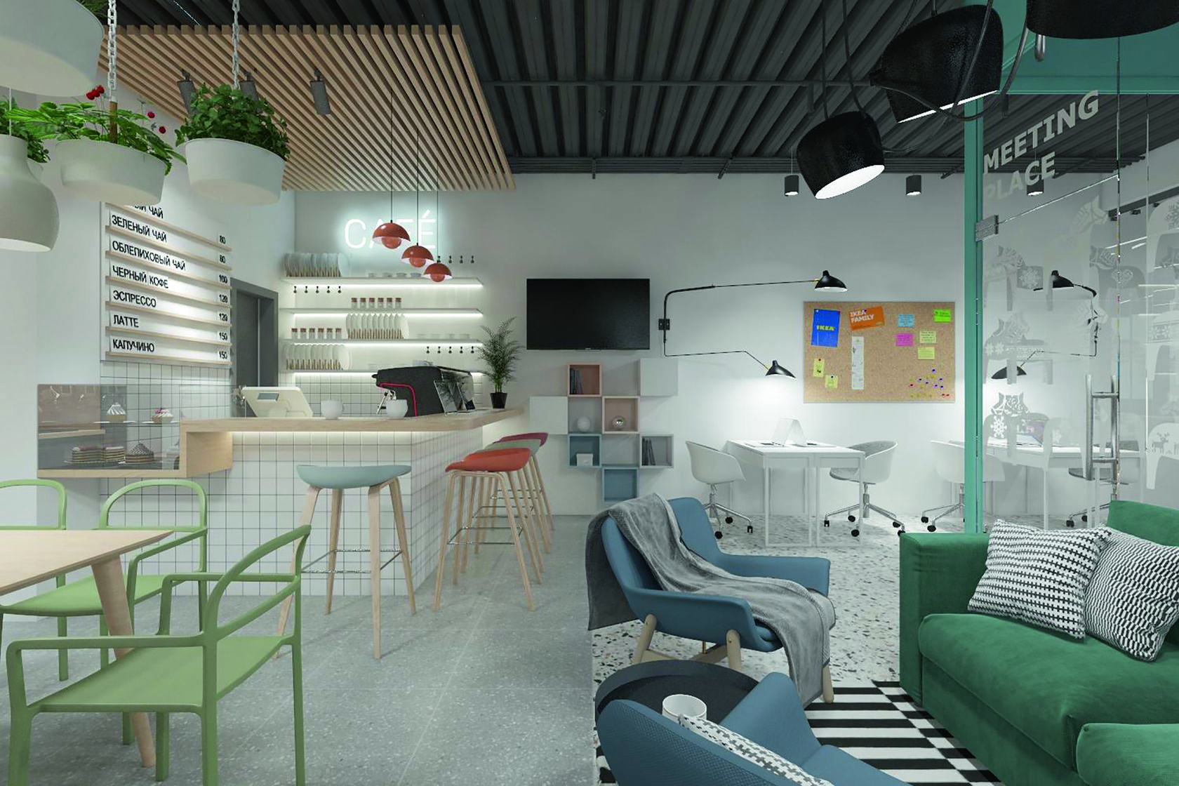 Дизайн общественного пространства: лобби и зона ожидания, материалы и свет