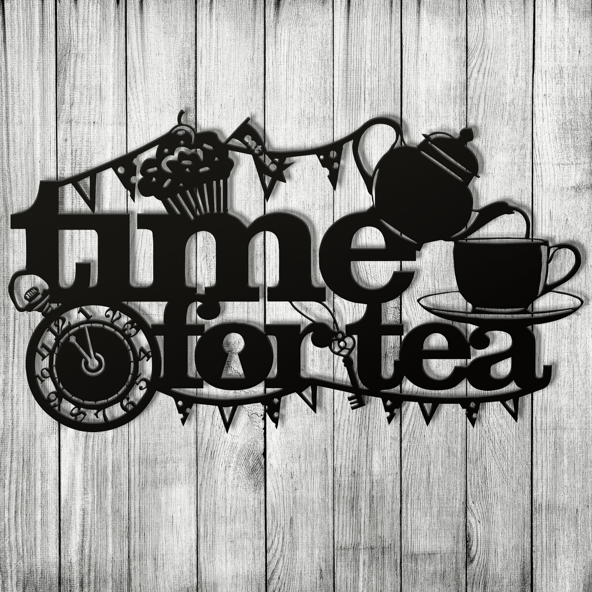 Metal time. Время чая. Tea time оригинальная эмблема.