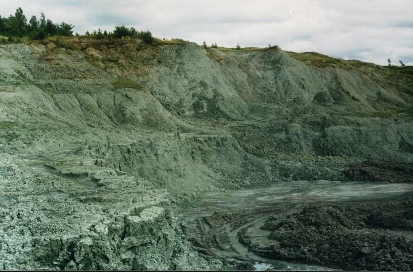 Где карьеры. Голубая кембрийская глина карьер. Кембрийские глины Ленинградской области. Никольское карьер с голубой глиной. Карьер красный Бор.