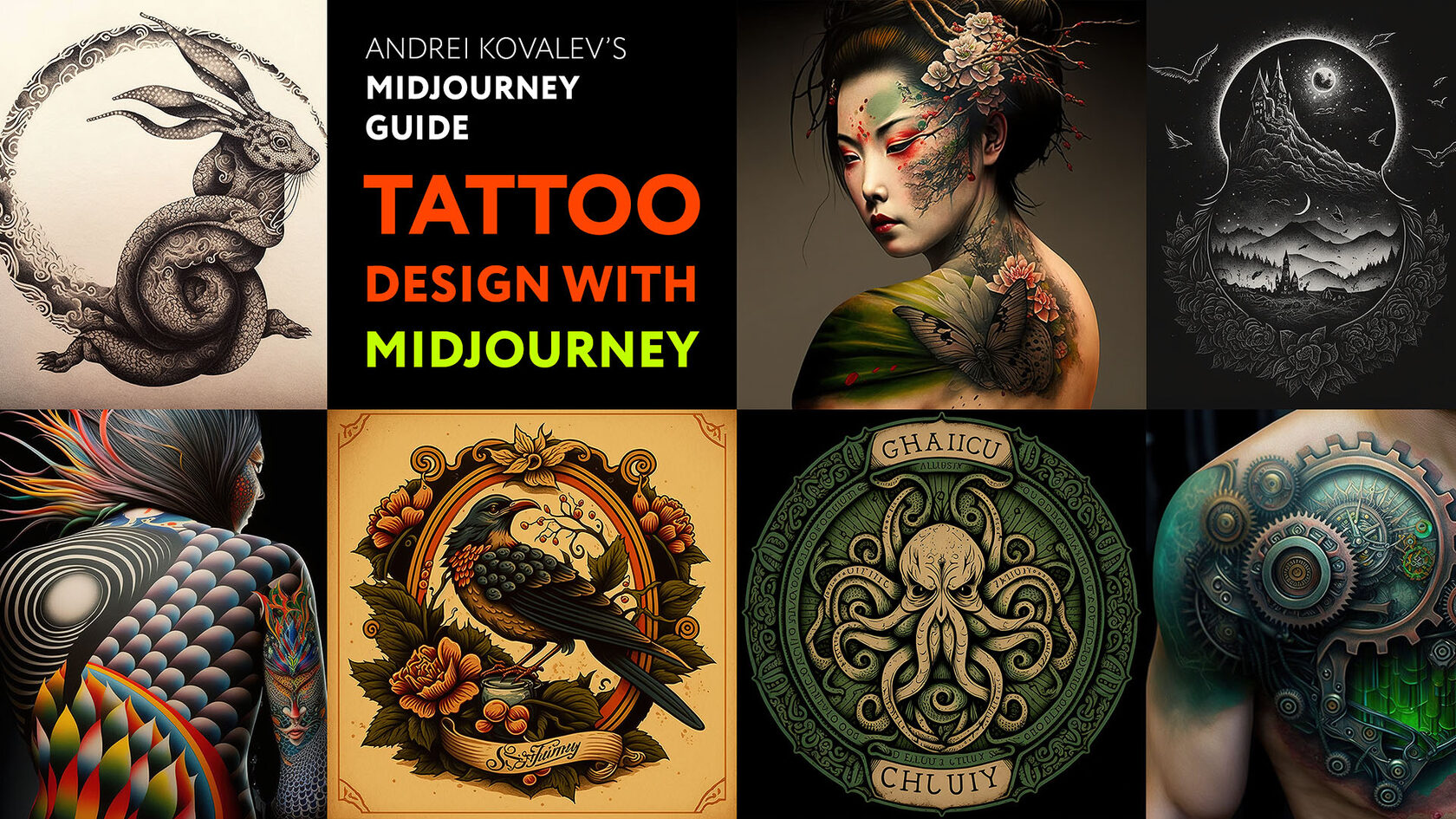 How to design a Tattoo using Midjourney AI V4 | Andrei Kovalev's Midjourney  Guide