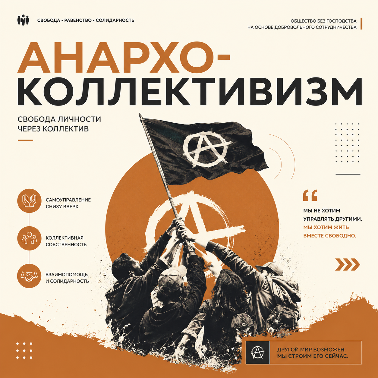 Анархо-коллективизм: значение принципы и история течения
