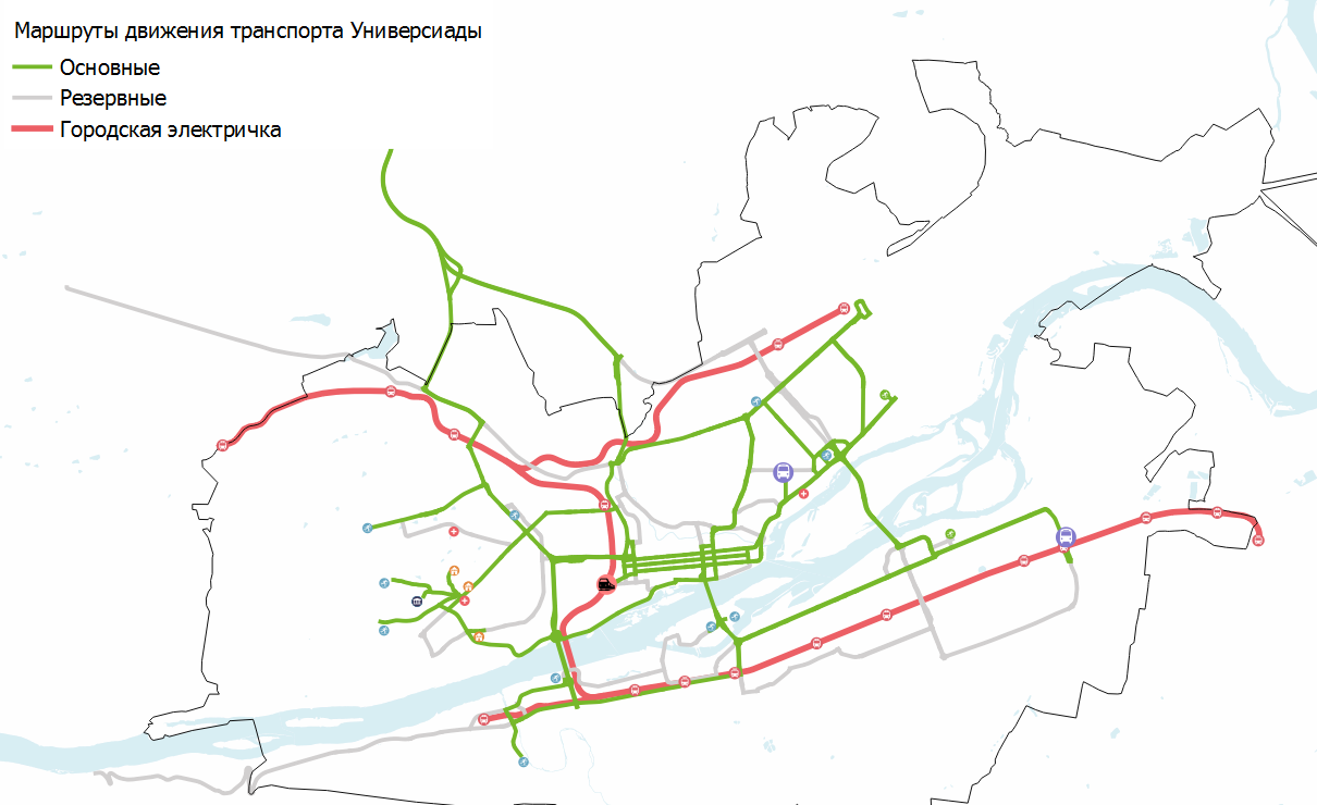 Маршруты транспортов в красноярске