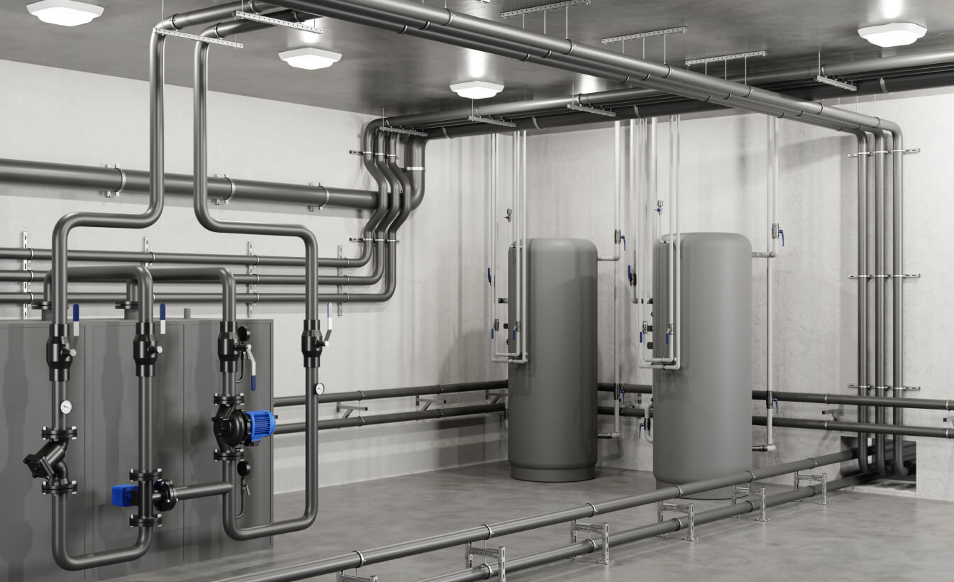 Крепление трубопроводов