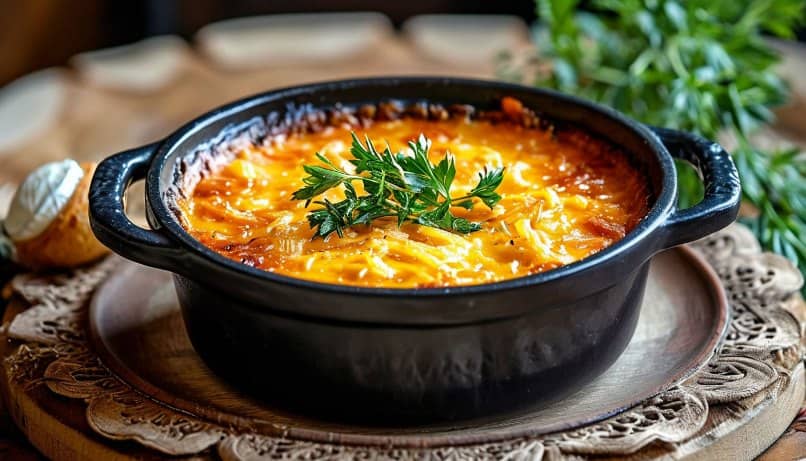 жюльен с курицей грибами и сливками