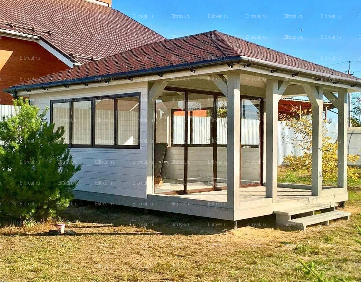 Застекленная беседка БД29 Воронежская обл, апрель 25'