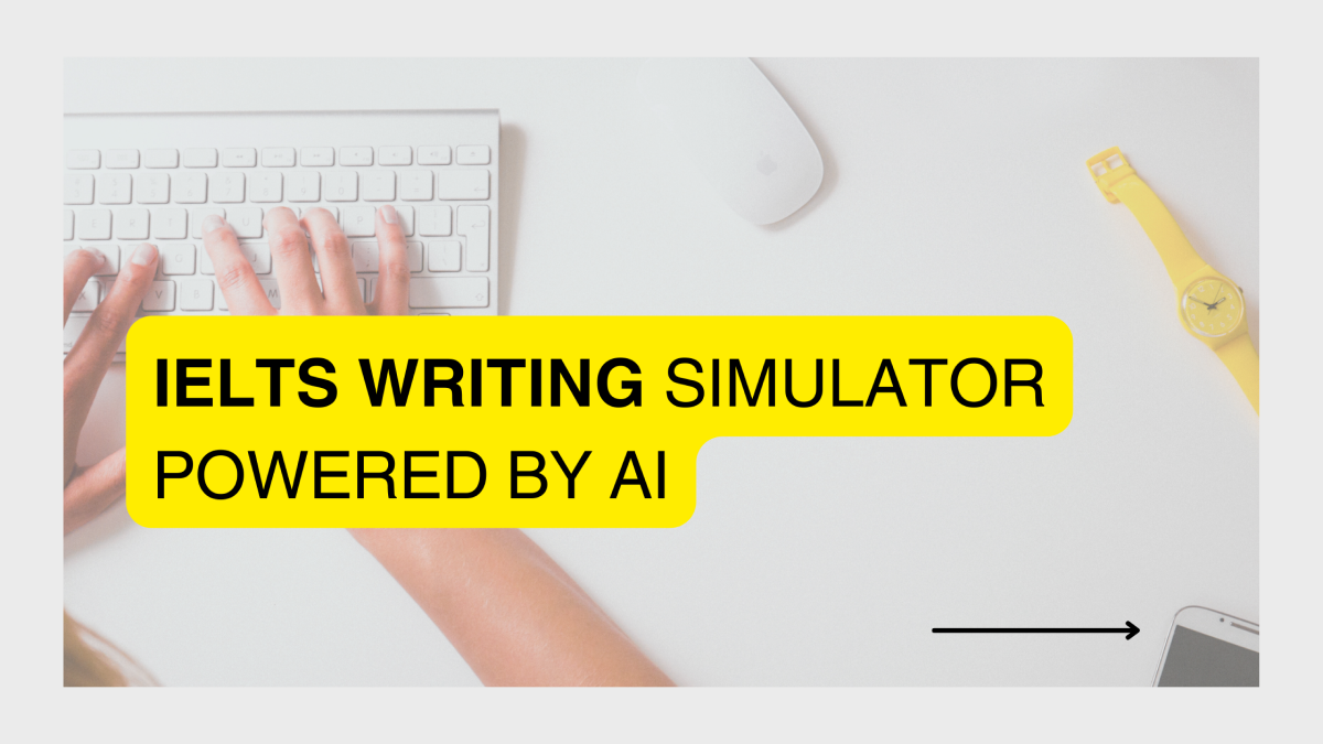 AI online simulator for IELTS writing test preparation