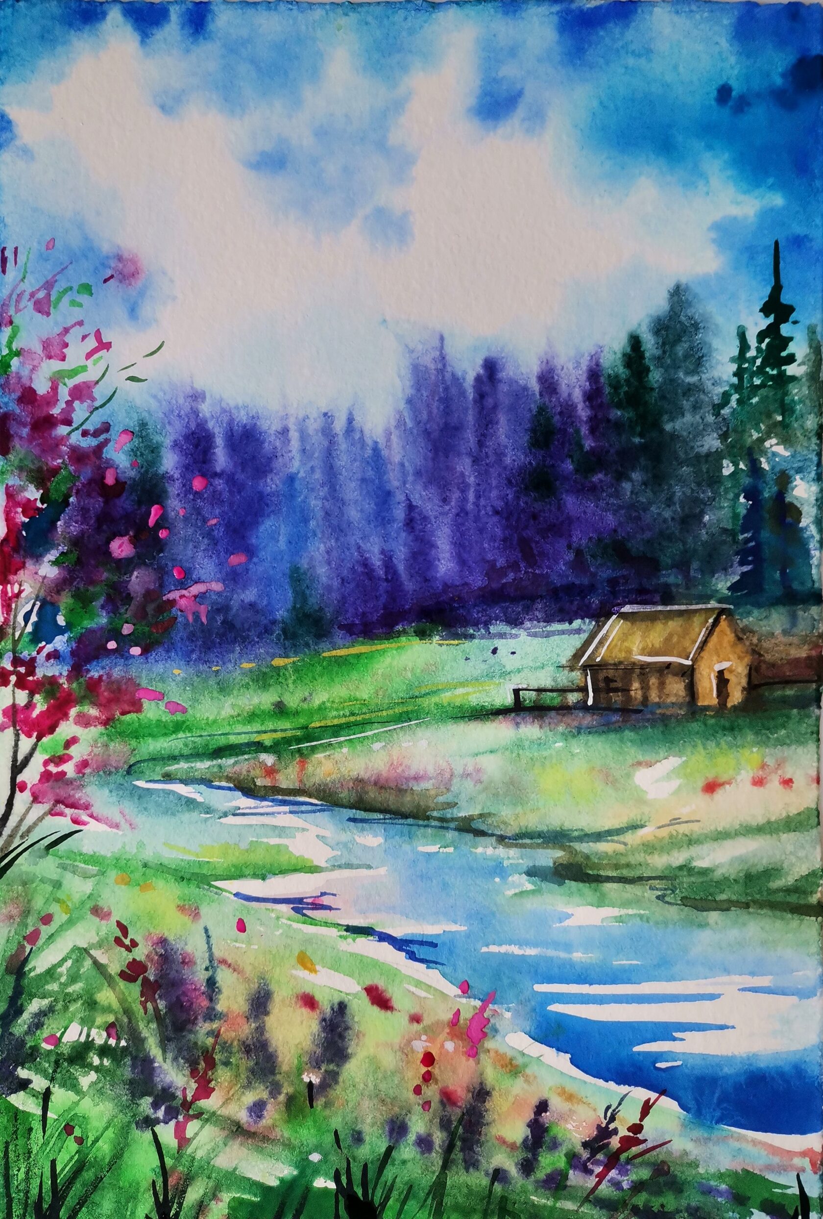 Видеоурок - как придумать, какой пейзаж мне нарисовать