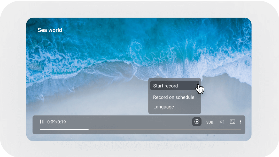запись в прямом эфире интернет-ТВ