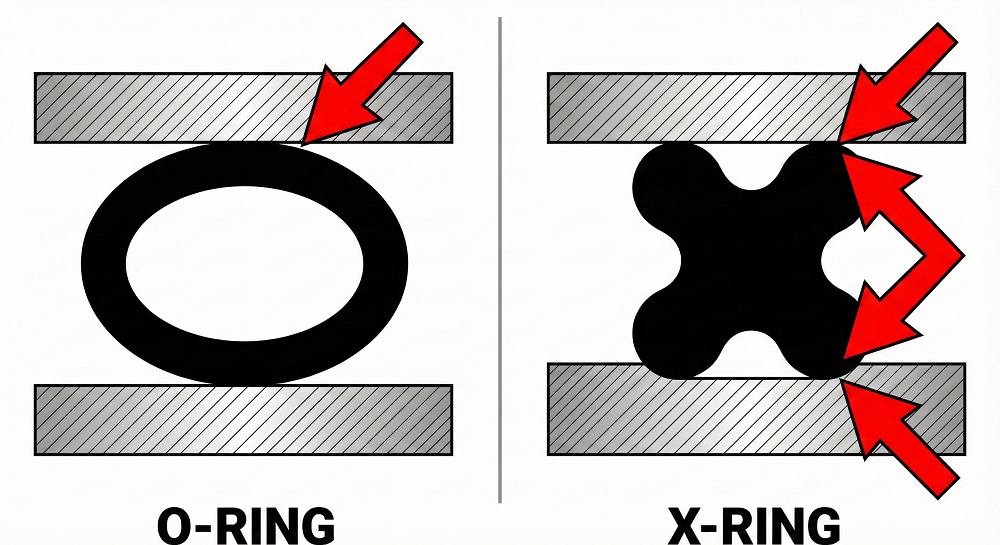 Отличие цепи O-ring от X-ring