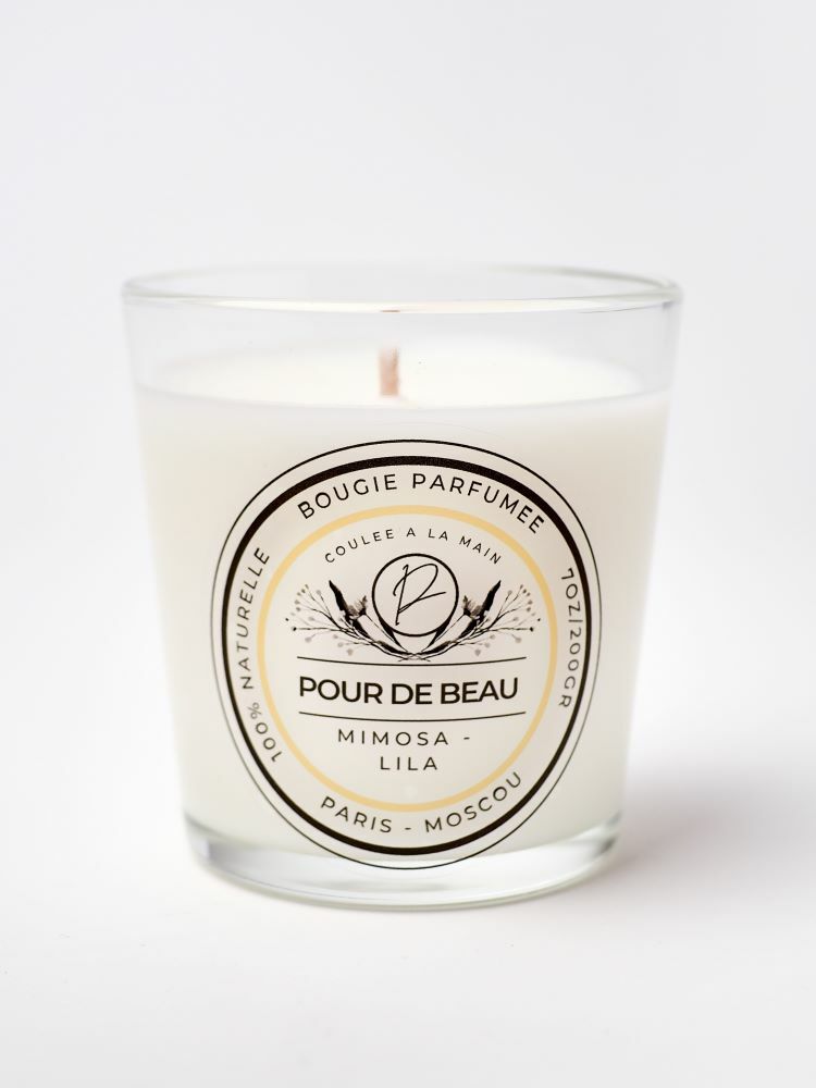 свеча с ароматом мимозы