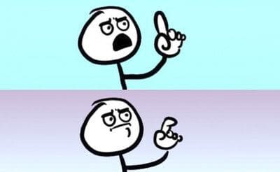 joke men with finger