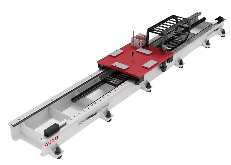 Подвижная платформа. TMF-4 Gudel. Модули линейного перемещения Gudel AG. Линейные направляющие Гюдель. Система линейного перемещения для робота.