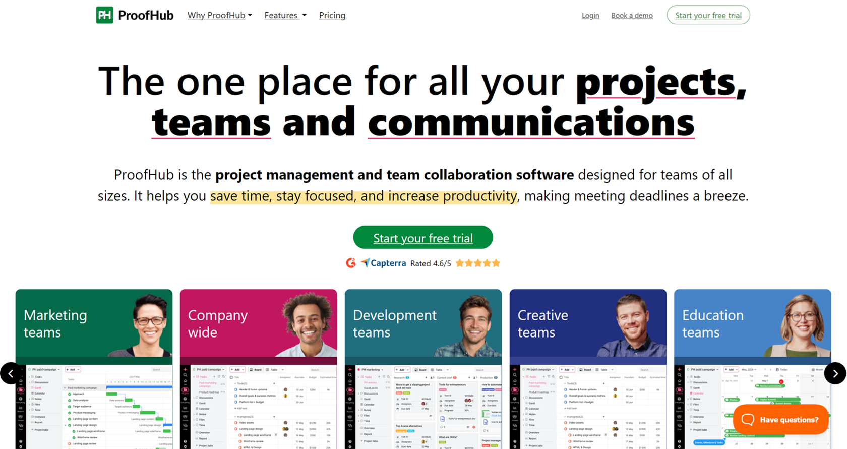 Система управления проектами ProofHub