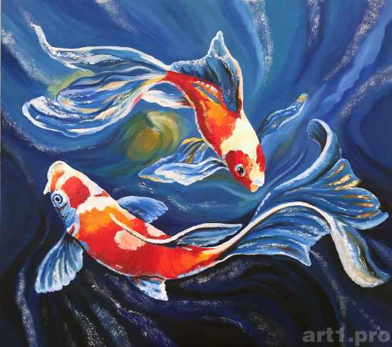 кои карпы картина