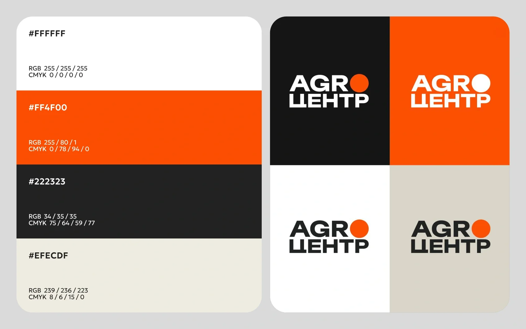 АгроЦентр – фирменные цвета