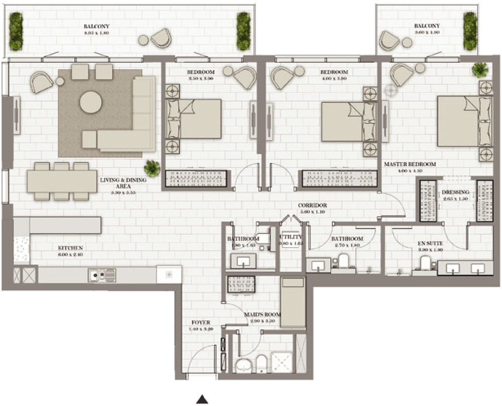 Floor Plans La Vie JBR Tower by Dubai Properties