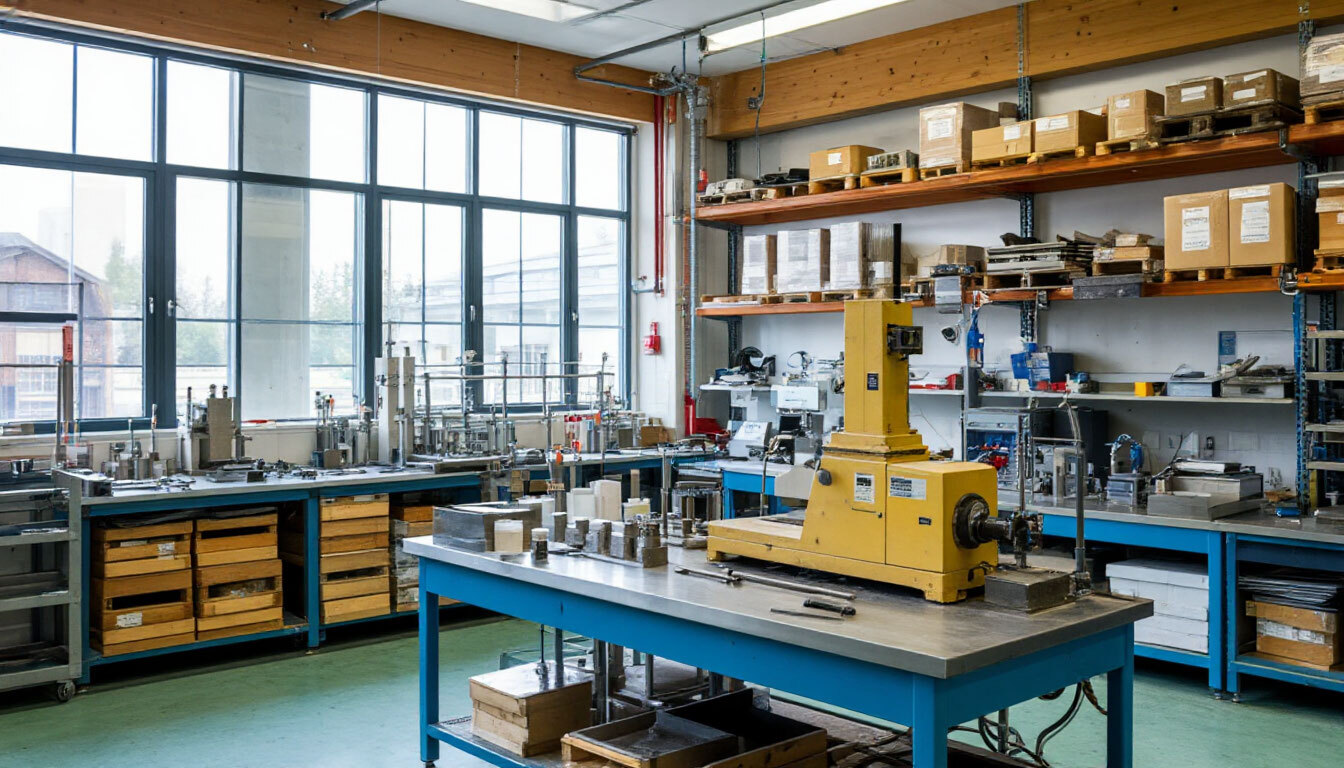 Лаборатория испытаний строительных материалов