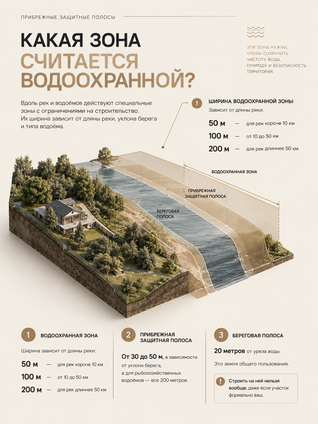 Водоохранная зона и прибрежная территория