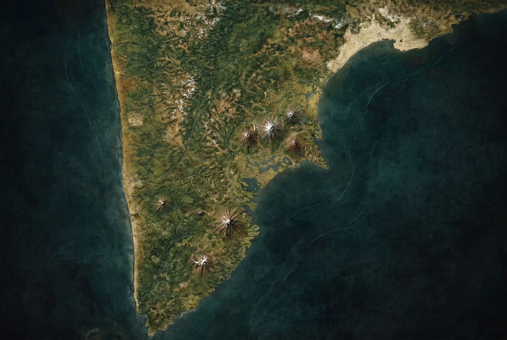 Карта Камчатки