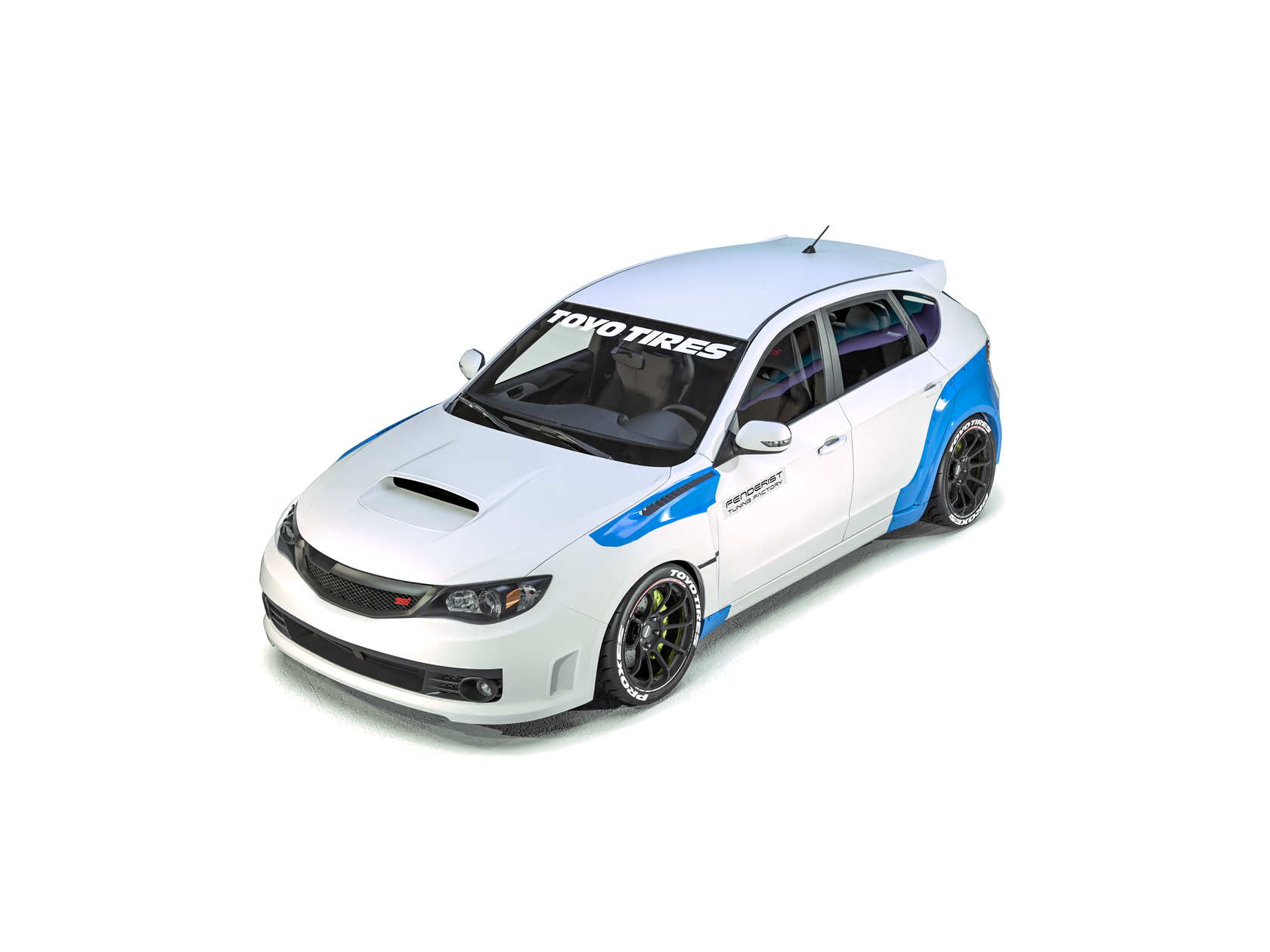 FENDERIST SPEC S 30mm rear fender Flares Set / WIDE BODY KIT SUBARU IMPREZA GH 07-12