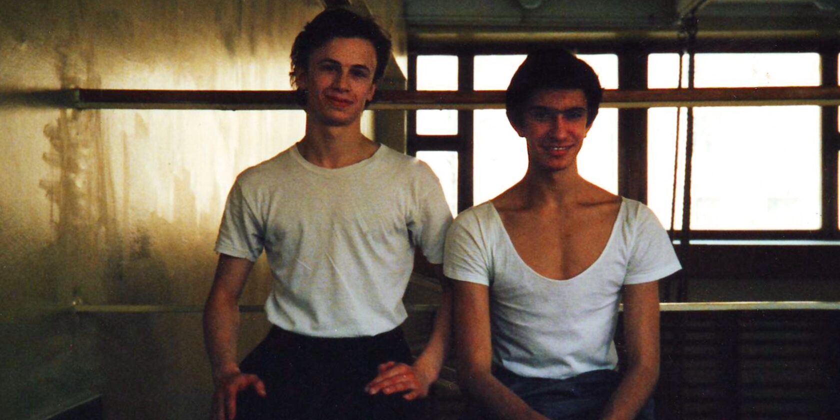 Илья Кузнецов и Николай Цискаридзе во время учебы в МАХУ, Москва, 1992 год, профессиональное хореографическое образование