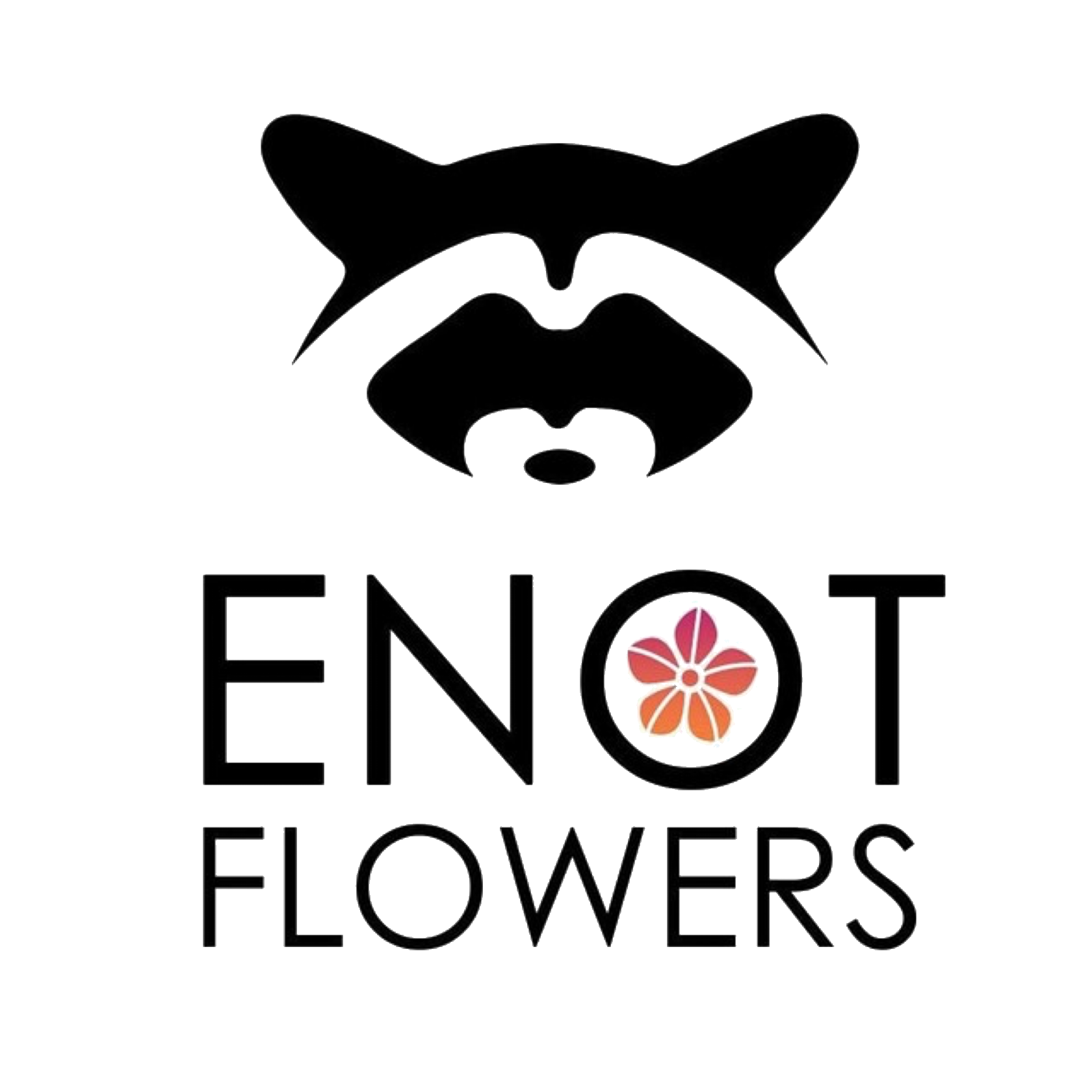 Логотип цветочного магазина "ENOTFLOWERS"