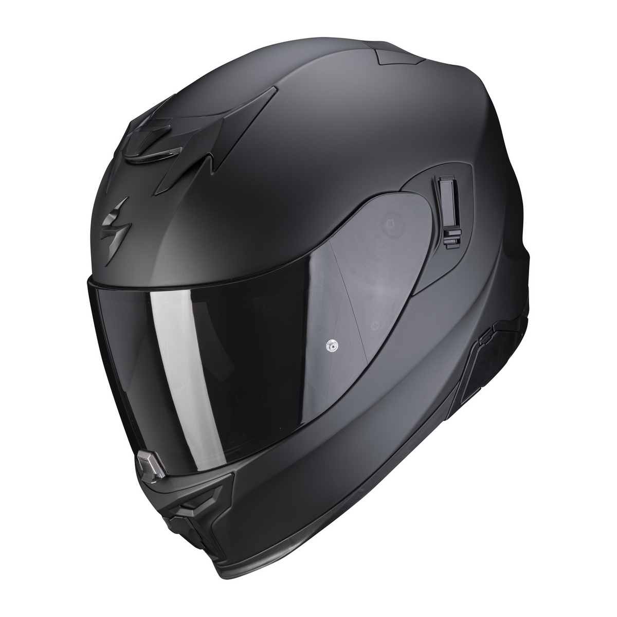Мотошлем-интеграл SCORPION EXO-520 EVO AIR Solid Matt Black, матовый чёрный — оригинал с сертификатом ECE