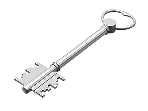 изображение ключа, слегка размытый, находтися на дельнем плане