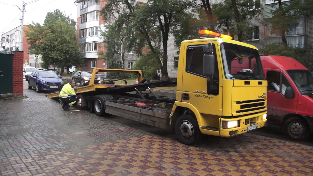 Эвакуатор с гидравлической сдвижной платформой